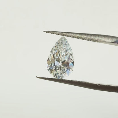 2.17ct E VS1 IGI Certified Antique Cut Pear Lab Diamond