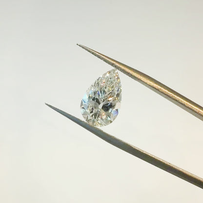 3.73ct E VS1 IGI Certified Antique Cut Pear Lab Diamond
