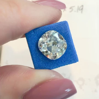 3.22ct F VS1 IGI Certified Old Mine Cut Cushion Lab Diamond