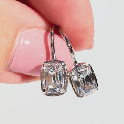 Mixed Cut Drop Earrings