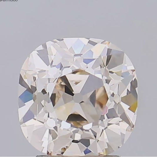 3.04ct K VVS2 IGI Certified Old Mine Cut Cushion Lab Grown Diamond