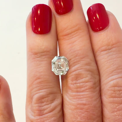 3.58ct E VS1 IGI Certified Antique Cut Asscher Lab Diamond
