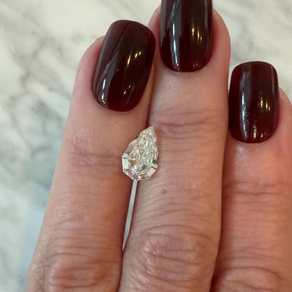 2.09ct E VVS2 IGI Certified Step Cut Pear Lab Diamond