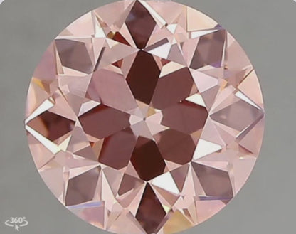 2.21ct Fancy Pink VVS2 IGI Certified Old European Cut Lab Diamond