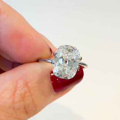 3.39ct E VS1 IGI Certified Old Mine Cut Cushion Lab Diamond