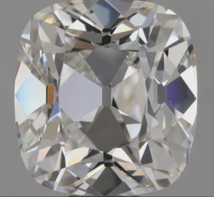 1.7ct E VS1 IGI Certified Old Mine Cut Cushion Lab Diamond