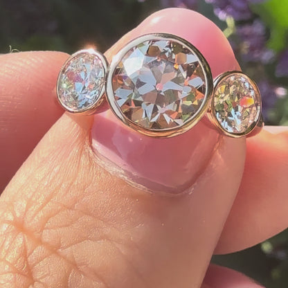 The Rosé Champagne Bezel in 14K Rose Gold