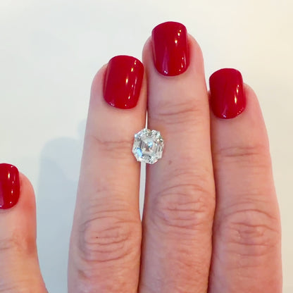 3.10ct D VVS2 IGI Certified Antique Cut Asscher Lab Diamond