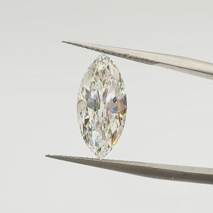 3.01ct E VS1 IGI Certified Old Mine Cut Marquise Lab Diamond