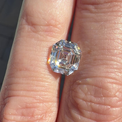 3.56ct E VS1 IGI Certified Antique Cut Asscher Lab Diamond