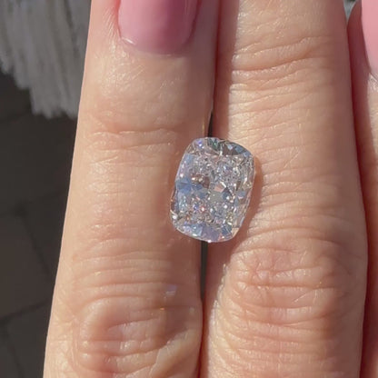 5.17ct E VVS2 IGI Certified Crushed Ice Cushion Lab Diamond