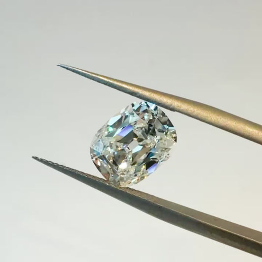 3.03ct F VS1 IGI Certified Old Mine Cut Cushion Lab Diamond
