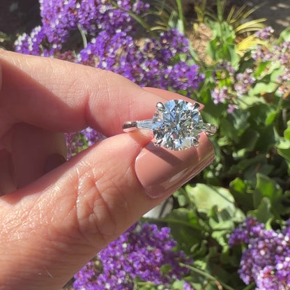 The Uptown 3.82ct Round Brilliant Ring in 14K White Gold