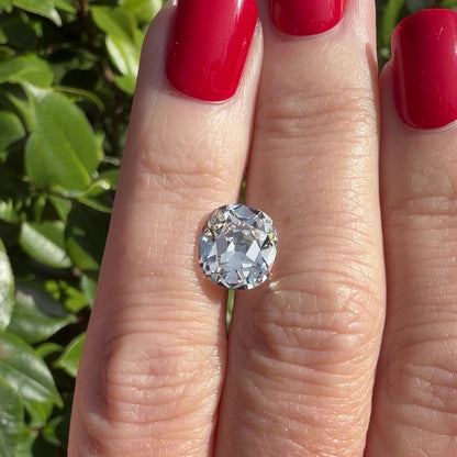 4.08ct E VS1 IGI Certified Old Mine Cut Cushion Lab Diamond