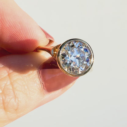 The Sunroof 3ct Old European Cut Bezel Solitaire