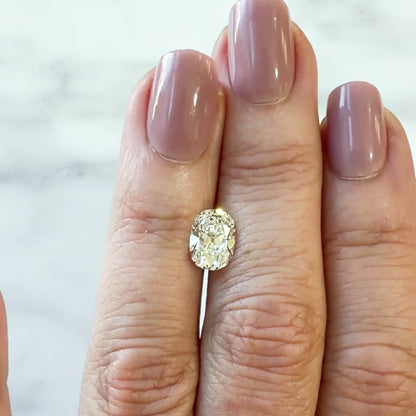 2.06ct F VVS2 IGI Certified Old Mine Cut Cushion Lab Diamond