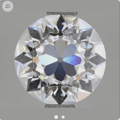 2.07ct E VS1 European Cut Round (OEC) IGI Certified Lab Diamond