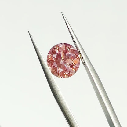 2.21ct Fancy Pink VVS2 IGI Certified Old European Cut Lab Diamond