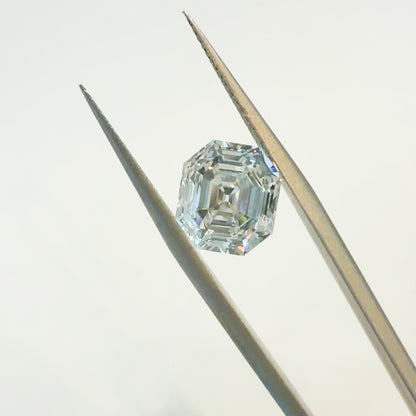 3.58ct E VS1 IGI Certified Antique Cut Asscher Lab Diamond