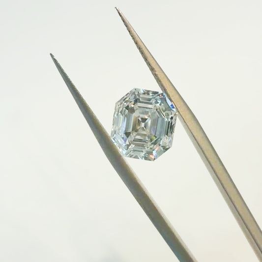 3.58ct E VS1 IGI Certified Antique Cut Asscher Lab Diamond
