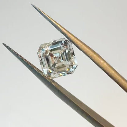 3.13ct E VVS2 IGI Certified Asscher Cut Lab Diamond