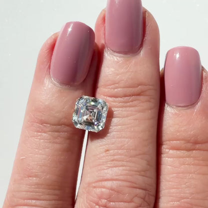 3.13ct E VVS2 IGI Certified Asscher Cut Lab Diamond