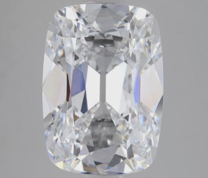 4.08ct D VS1 Old Mine Cut Elongated Cushion Lab Diamond