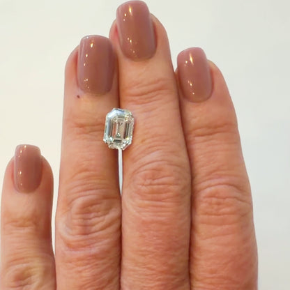 4.08ct E VS1 IGI Certified Antique Cut Emerald Lab Grown Diamond