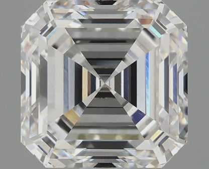 3.08ct E VS1 IGI Certified Asscher Cut Lab Diamond