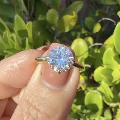 The Lodestone 2.5ct Round Brilliant Solitaire in 14K Yellow Gold