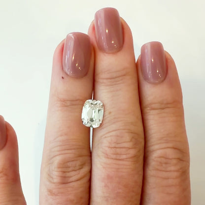3.07ct E VS1 IGI Certified Old Mine Cut Elongated Cushion Lab Diamond