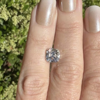 3.05ct E VS1 IGI Certified Old Mine Cut Square Cushion Lab Diamond