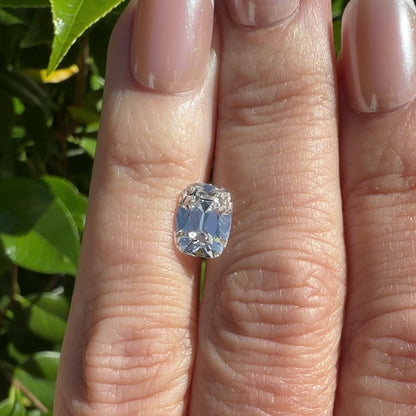 2.56ct E VS1 IGI Certified Old Mine Cut Cushion Lab Diamond
