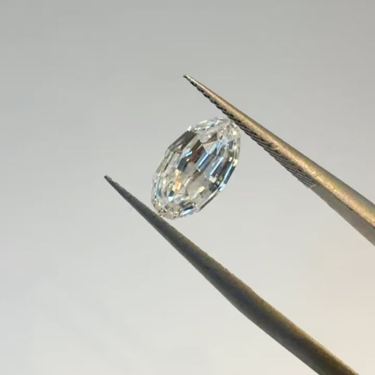 1.33ct E VVS2 IGI Certified Step Cut Oval Lab Diamond