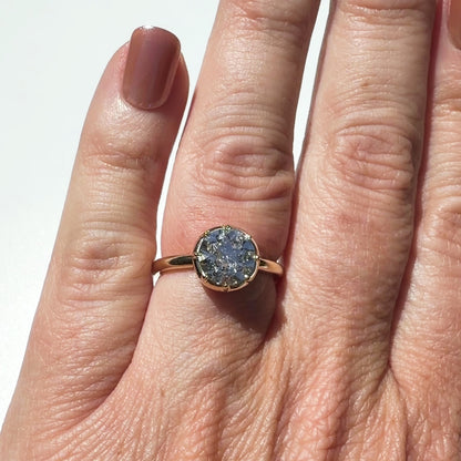 The 8 Ball 2ct Old European Cut Round Solitaire in 14K Yellow Gold