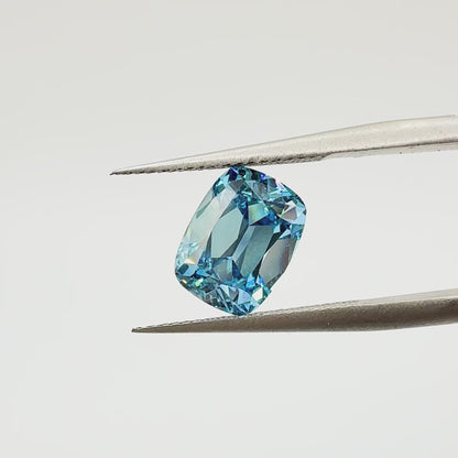 2.27ct Fancy Blue VVS2 Antique Cut IGI Certified Cushion Cut Lab Diamond