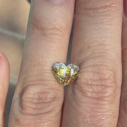 2.62ct Fancy Intense Yellow VS1 Heart Shaped IGI Certified Lab Diamond