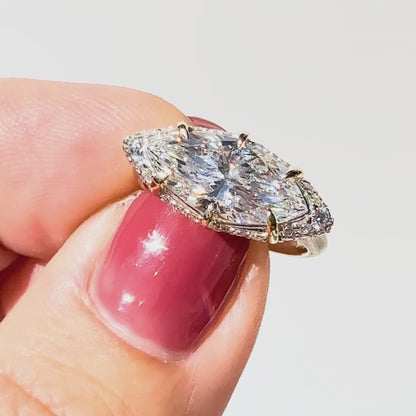 The Bi-coastal Marquise Pave, 3ct