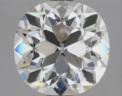 3.58ct E VVS2 IGI Certified Old Mine Cut Cushion Lab Diamond