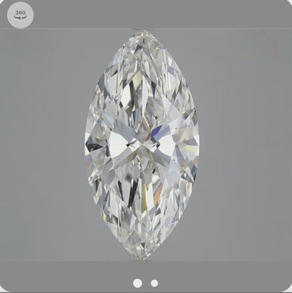 4.78 ct F VS1 Marquise Cut IGI Certified Lab Diamond