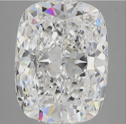 5.17ct E VVS2 IGI Certified Crushed Ice Cushion Lab Diamond
