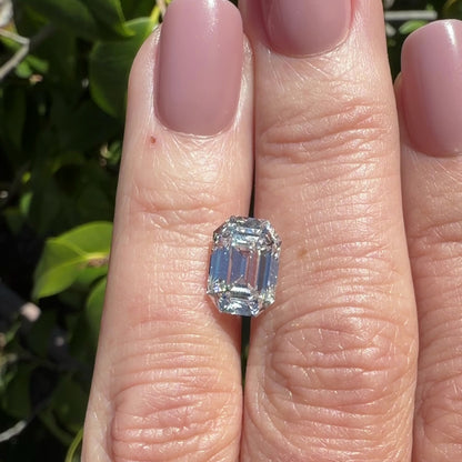 4.08ct E VS1 IGI Certified Antique Cut Emerald Lab Grown Diamond