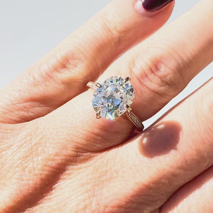 The Lodestone Rosé Old Mine Cut Cushion Solitaire