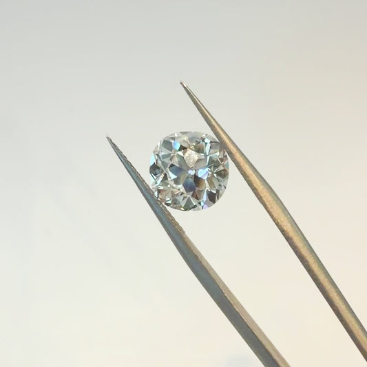 3.03ct E VS1 IGI Certified Old Mine Cut Cushion Lab Diamond