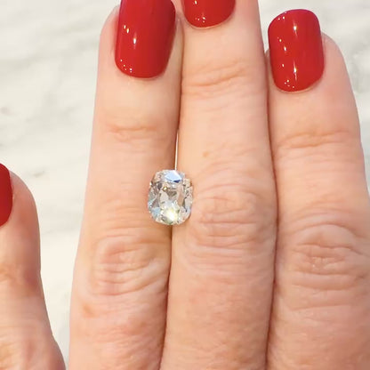 3.05ct E VS1 IGI Certified Old Mine Cut Cushion Lab Diamond