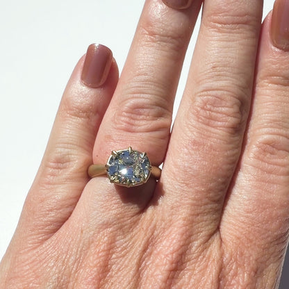 The Heirloom Chonk, 3.48ct Antique Cut Cushion Solitaire