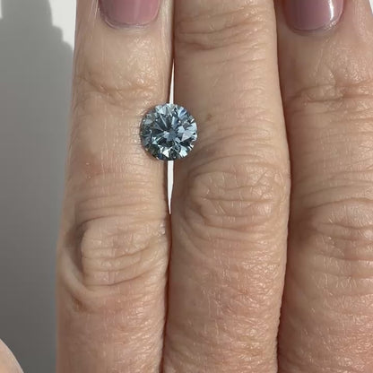 2.63ct Fancy Vivid Blue VS1 IGI Certified Round Brilliant Lab Diamond