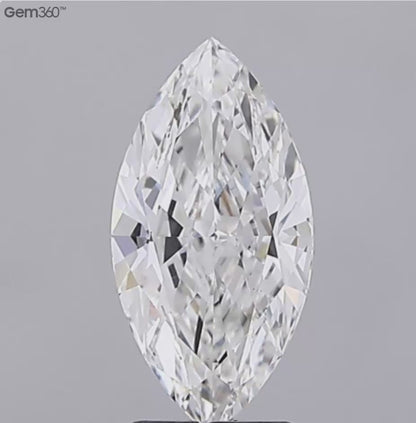 3.03ct G VS1 IGI Certified Crushed Ice Marquise Lab Diamond