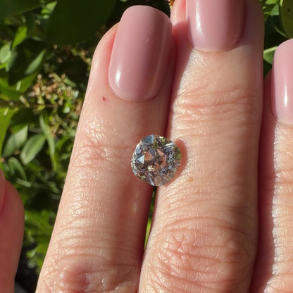 3.04ct K VVS2 IGI Certified Old Mine Cut Cushion Lab Grown Diamond
