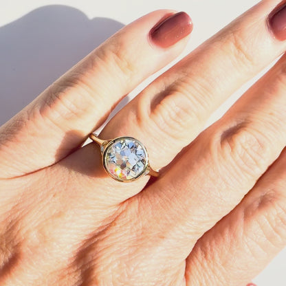 The Sunroof 3ct Old European Cut Bezel Solitaire